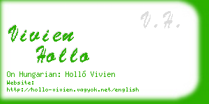 vivien hollo business card